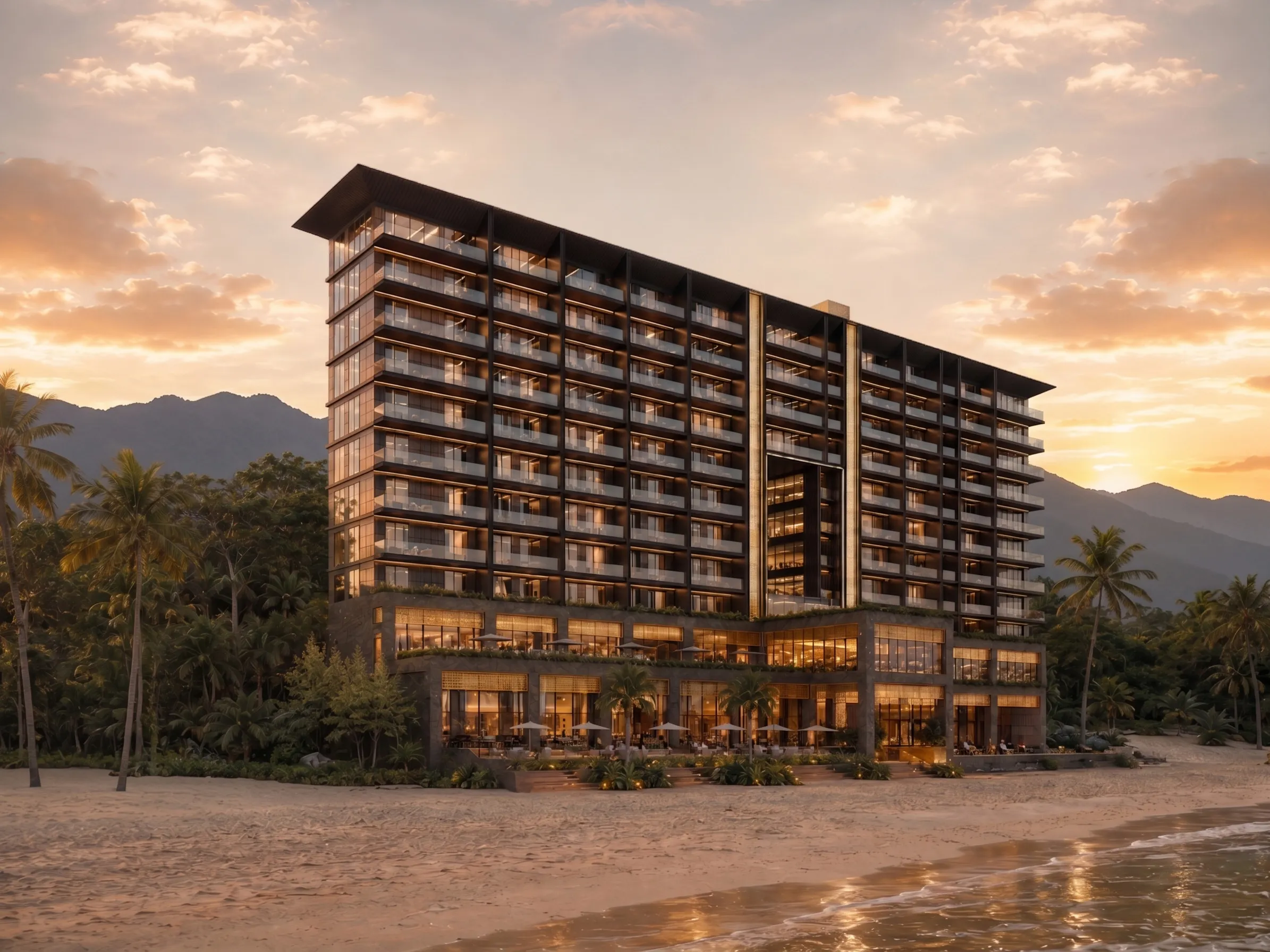 Port Yves Palace, visualisation of the beachfront development